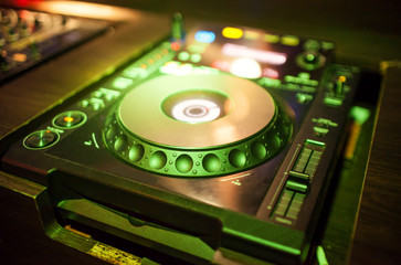 Mixing Console at the night club