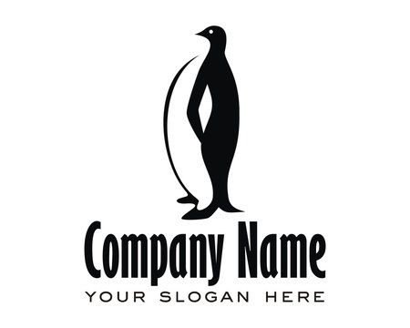 penguins image logo vector