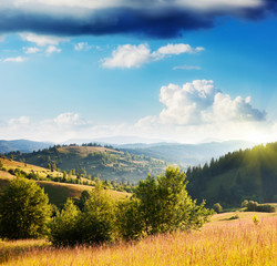 Obraz premium sunny mountain landscape