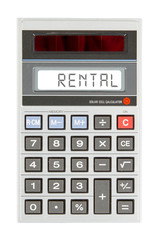 Old calculator - rent