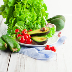 Mix of summer vegetables