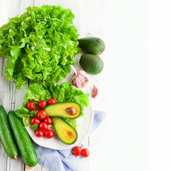 Mix of summer vegetables