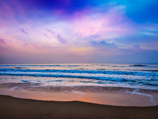 Peaceful ocean sunrise