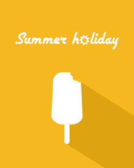 Summer poster with ice cream