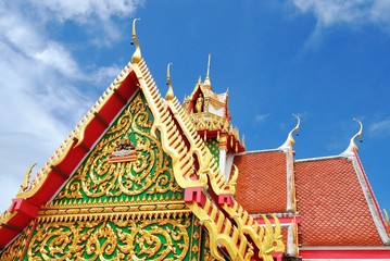 Fototapeta premium Public Rooftop Thai Temple