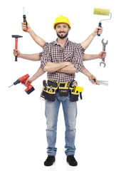 Handyman with tools