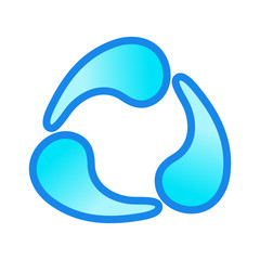 recycle water drops