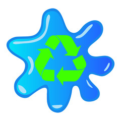 recycle water drops