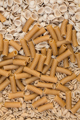 Assorted wholemeal pasta