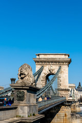 Fototapeta premium Ungarn, Budapest, Kettenbrücke