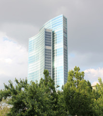 Modern glass skyscraper