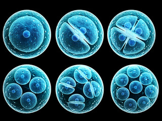 Process division of cell - obrazy, fototapety, plakaty