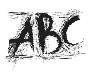 Obraz premium cartoon ABC letters
