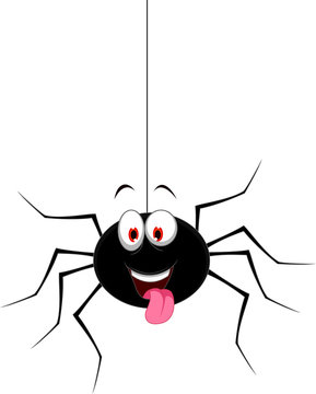 cute spider cartoon for you design