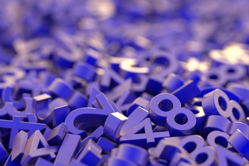 Fototapeta premium Numbers background