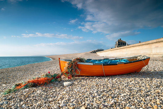 Fishing Boat on Chesil Beach