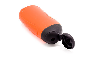 Orange  bottles with black cap