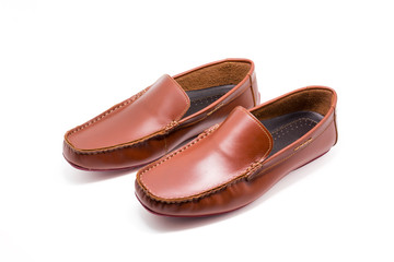 Brown man's shoes