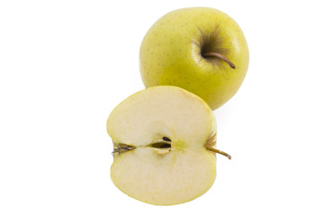 isolated green apples