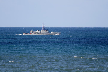 Small war navy ship