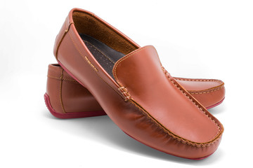 Brown man's shoes