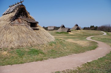 竪穴式住居の遺跡