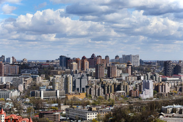 Fototapeta na wymiar Kiev cityscape in spring