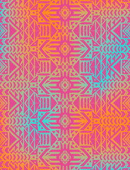 Aztec tribal mexican seamless pattern