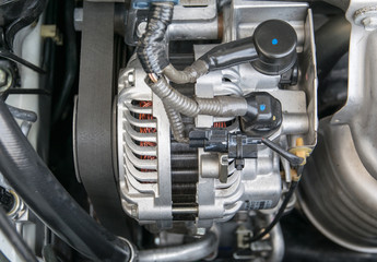 Fototapeta na wymiar Part of car engine