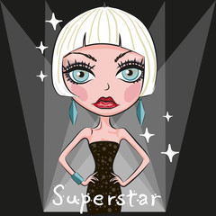 Beautiful blonde woman