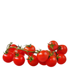 tomatoes cherry on the white isolated  background