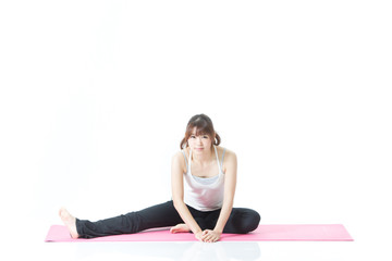 Fototapeta premium エクササイズ(白バック) 