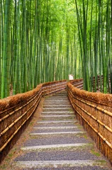 Deurstickers Bestsellers Landschappen Pad naar bamboebos, Arashiyama, Kyoto, Japan