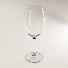 empty glass of Wine