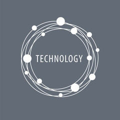 vector logo in orbits fly balls © butenkow