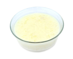 Turkish style homemade rice pudding