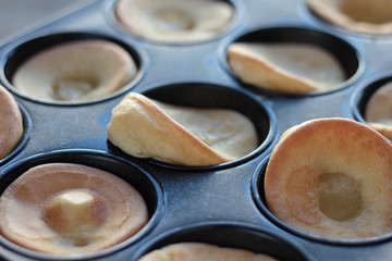 English pudding just taken from the oven.