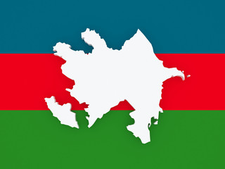 Map of Azerbaijan.
