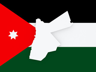 Map of Jordan.