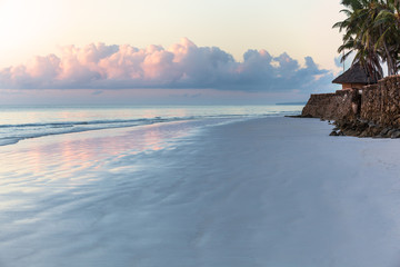 beach in Kenya, white, island, palm, tree, sun, africa