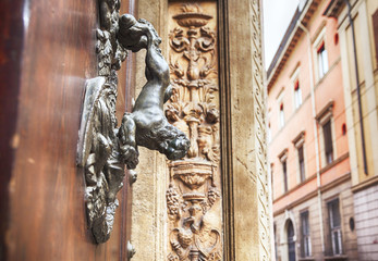 street decorative element , Bologna  Italy