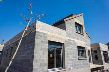 chantier maison moderne