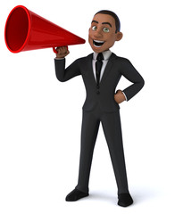 Fototapeta premium Fun businessman