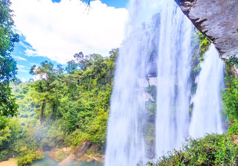 Huai Luang waterfall in Ubon Ratchathani province of Thailand