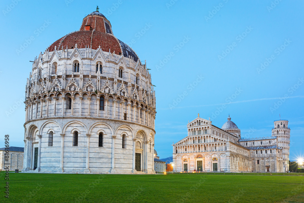 Canvas Prints pisa, italy. catherdral and the leaning tower of pisa