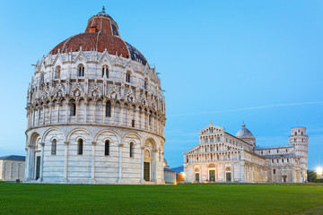 Pisa, Italy. Catherdral and the Leaning Tower of Pisa