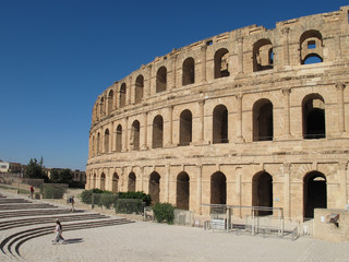 Obraz premium Amphitheater in Tunesien