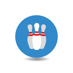 Bowling flat icon