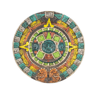 Mayan calendar. Ancient religious symbol in Mexico.