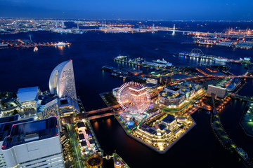 横浜みなとみらいの夜景